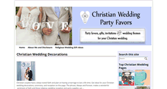Desktop Screenshot of christianweddingpartyfavors.com