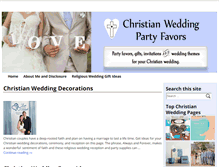 Tablet Screenshot of christianweddingpartyfavors.com